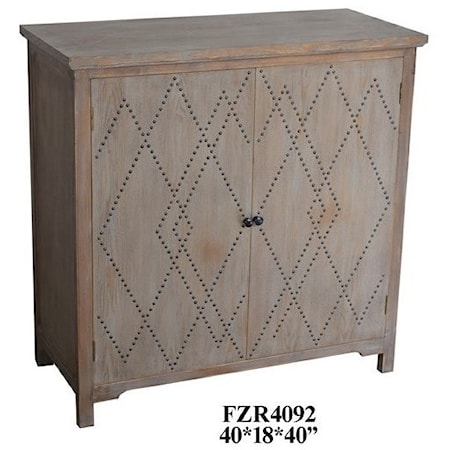 2 Door Wood Cabinet